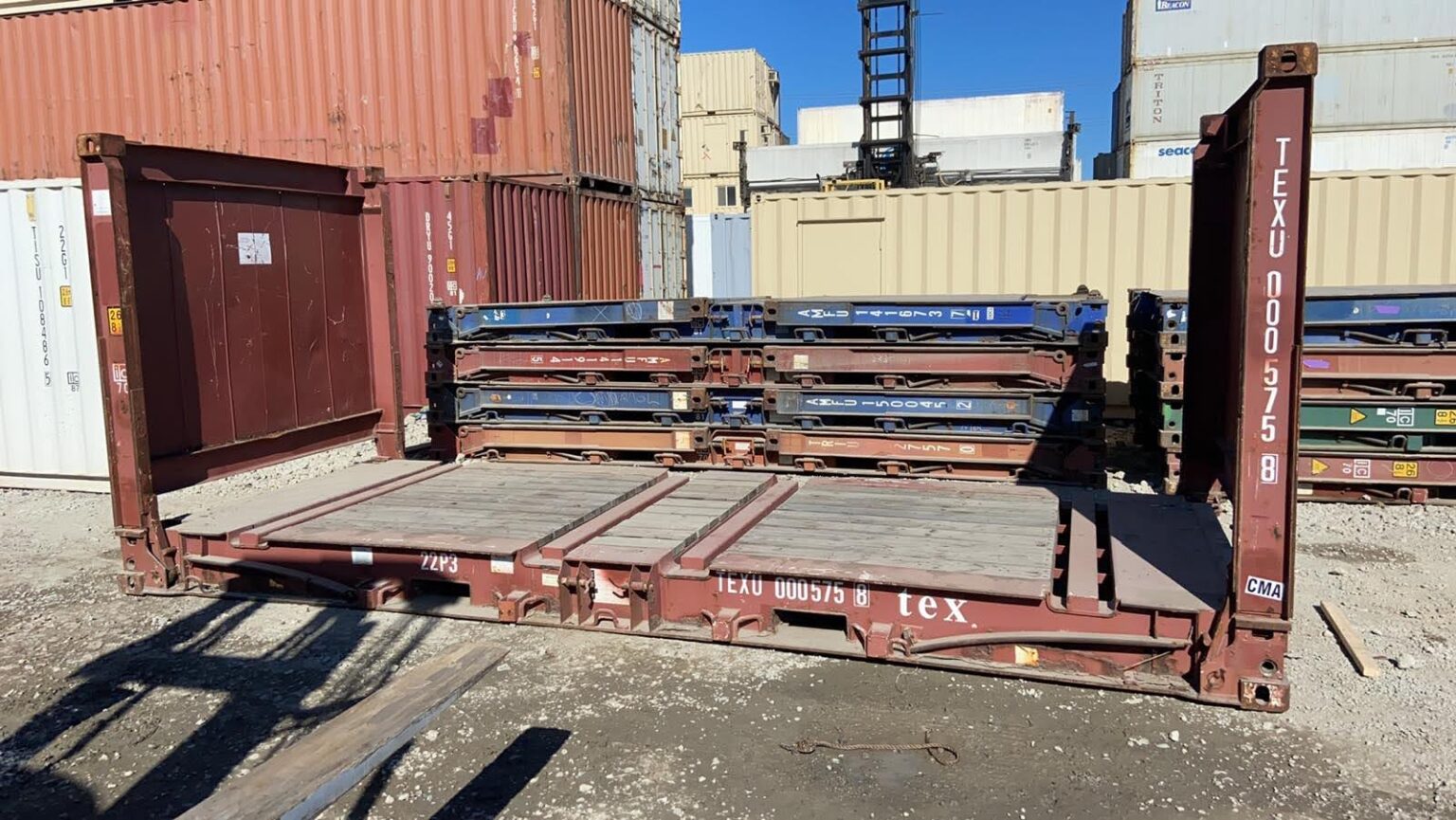 Buy 20ft Flat Rack Container Best 20ft - Pull Cargo Trailers